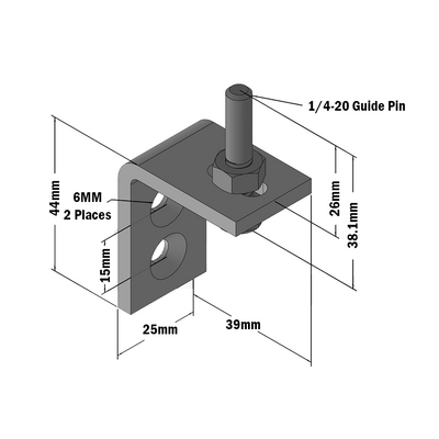 55-040-1 MODULAR SOLUTIONS DOOR PART<br>SLIDING DOOR BASE GUIDE